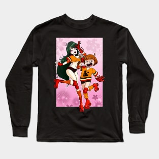 Retro Anime Skater Girls Long Sleeve T-Shirt